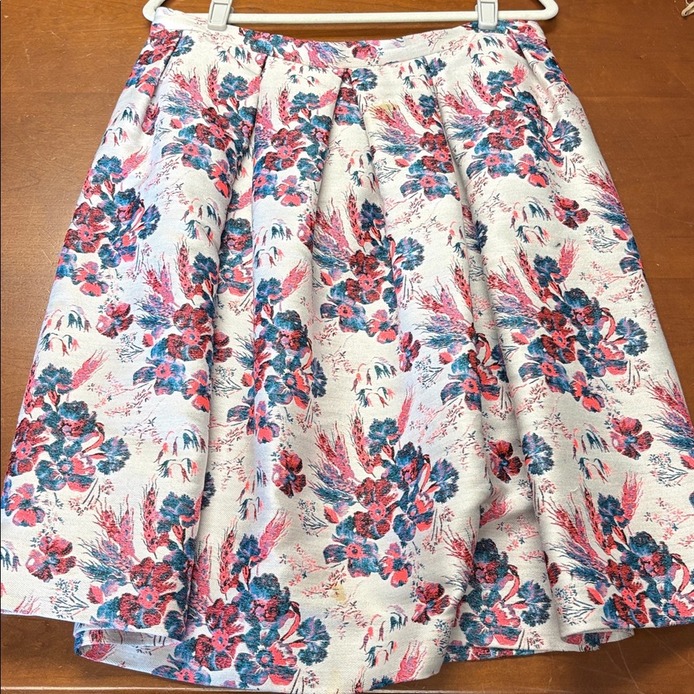 NOT FOR SALE SOLD ALREADY Floral Midi Skirt in Red and Blue